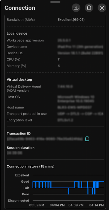 Connection Strength Indicator