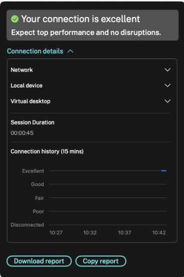 Connection Strength Indicator
