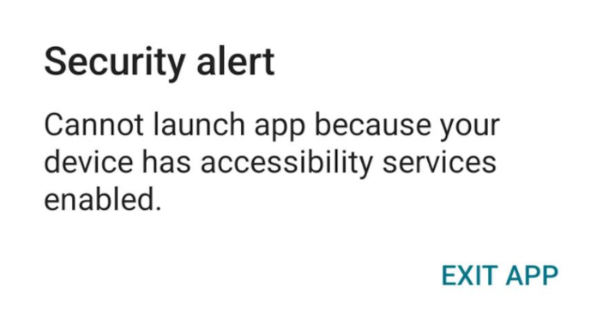 Android keylogging security exit