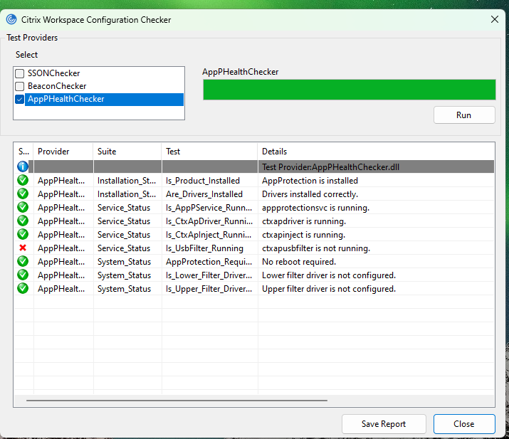 Health Checker Running