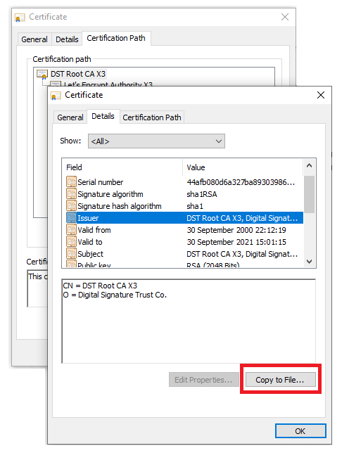 Obtain stat.ripe.net root certificate