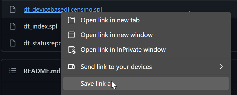 Downloading the Splunk apps