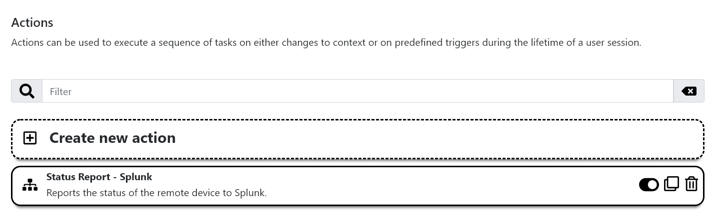 The Status Report - Splunk action