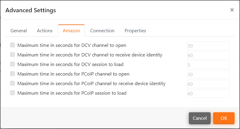 Advanced Settings - Amazon