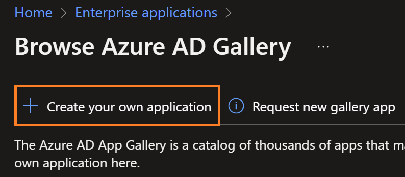 Create your own application