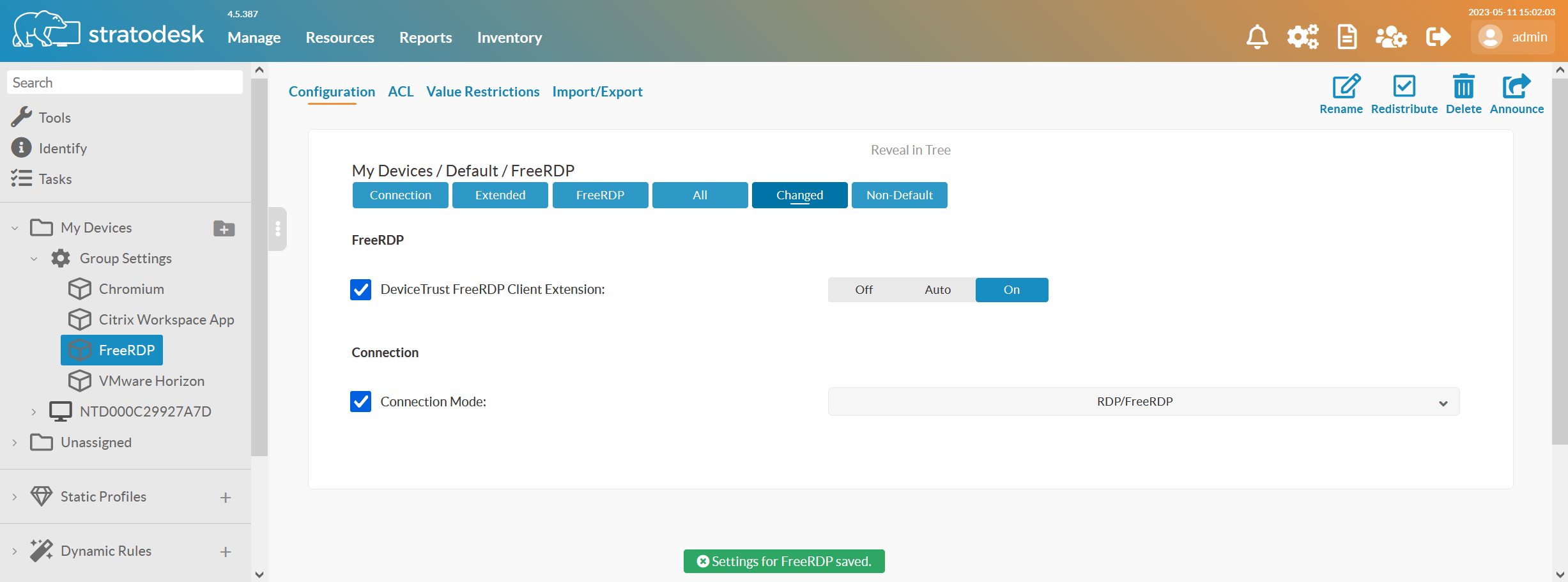Enabling the deviceTRUST Client Extension for FreeRDP