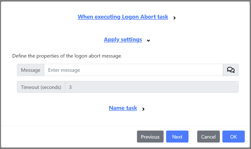 The Logon Abort task
