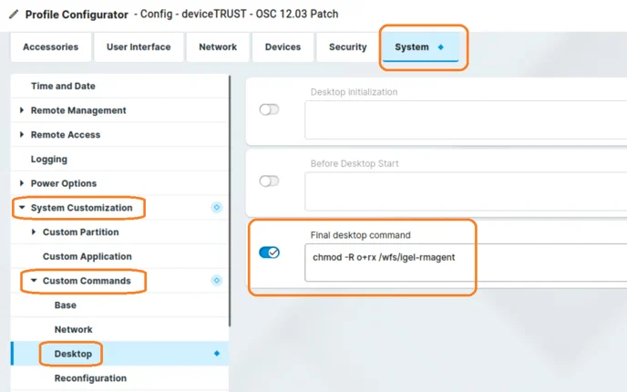 Profile Configurator