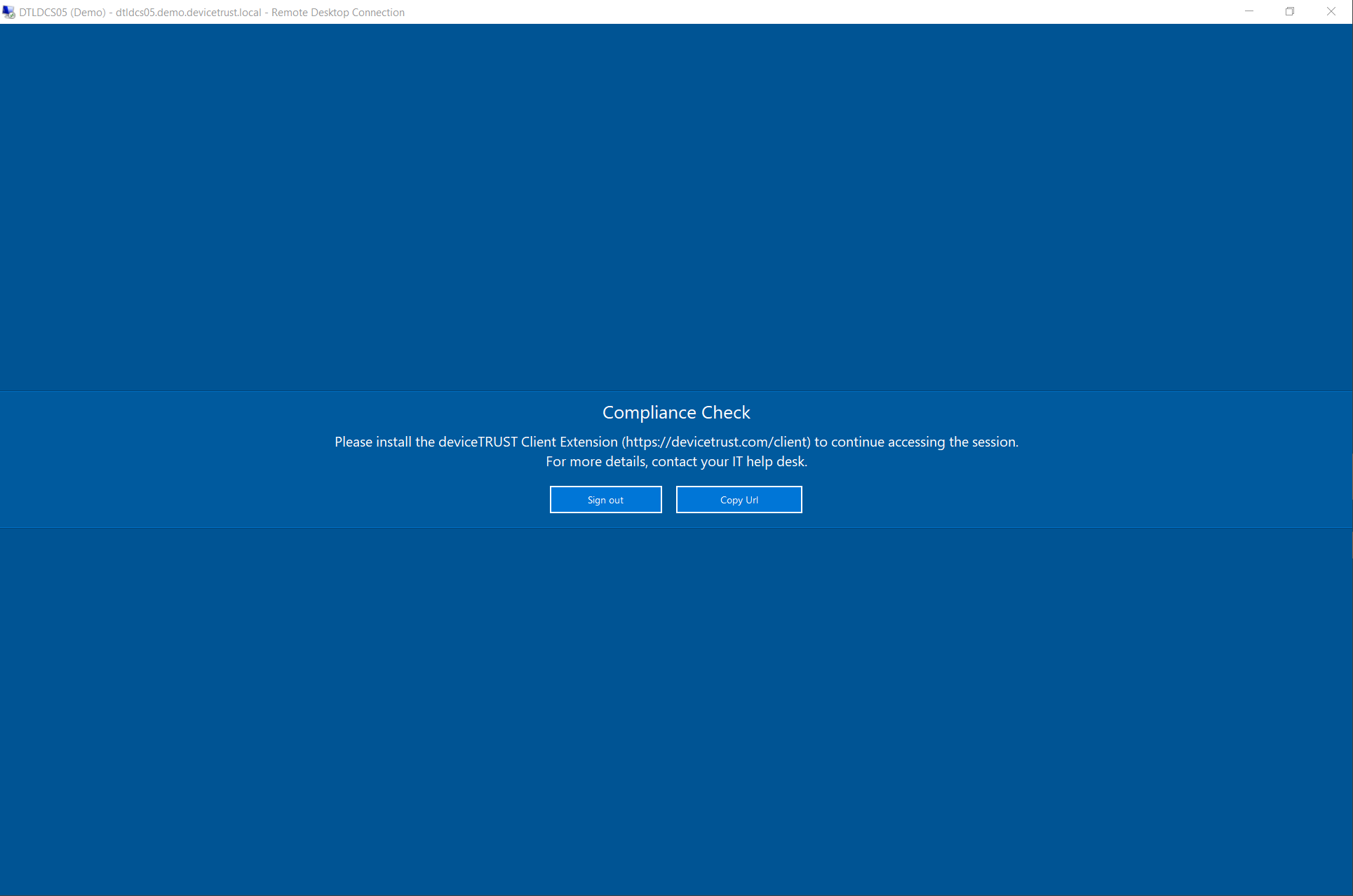 Remote Device without Client Extension installed