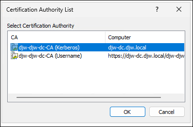 Lista de entidades de certificación