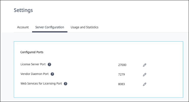 Share usage and statistics