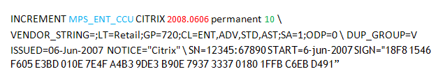 Increment-Zeile