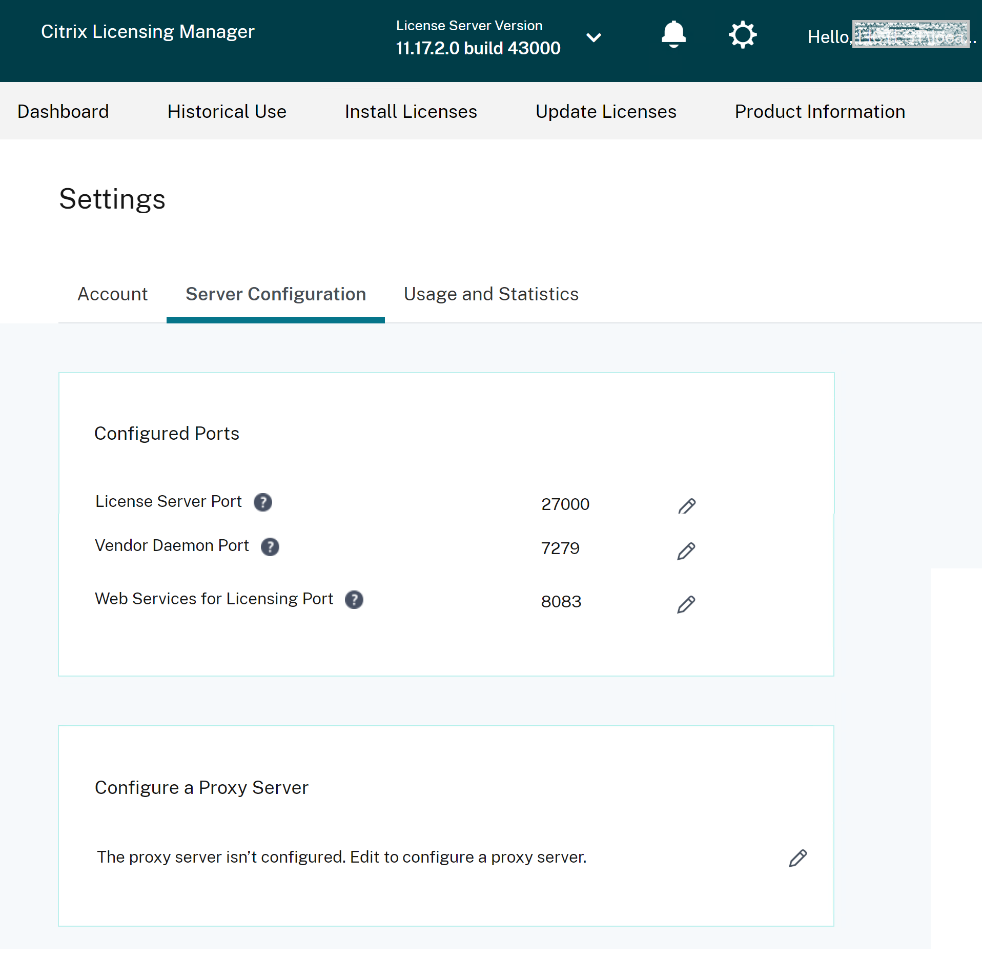 Configurar un proxy