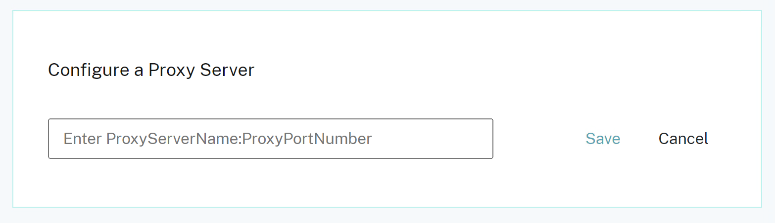 Modification de la configuration d'un proxy