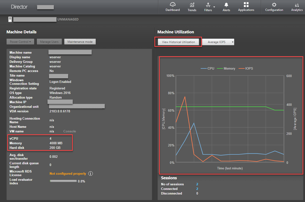 Linux VM metrics - 1