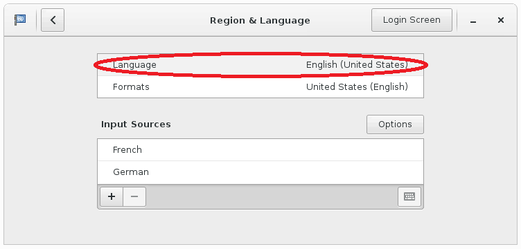 Image of selecting IME or keyboard layout