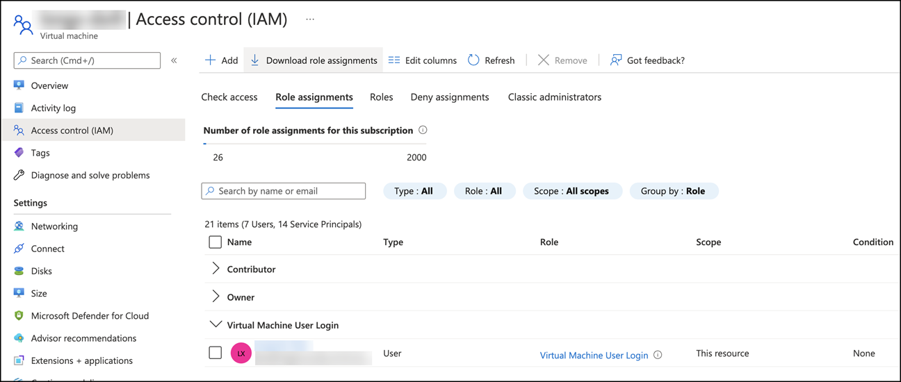 setting to enable login with AAD