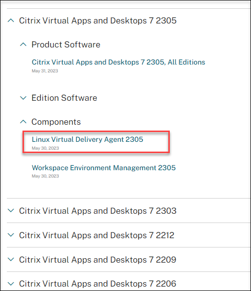 Citrix Virtual Apps and Desktopsのコンポーネント