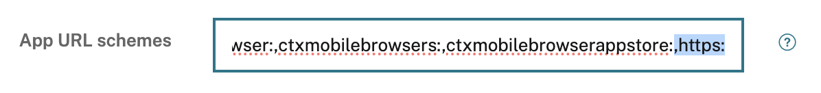 Image of App URL schemes policy