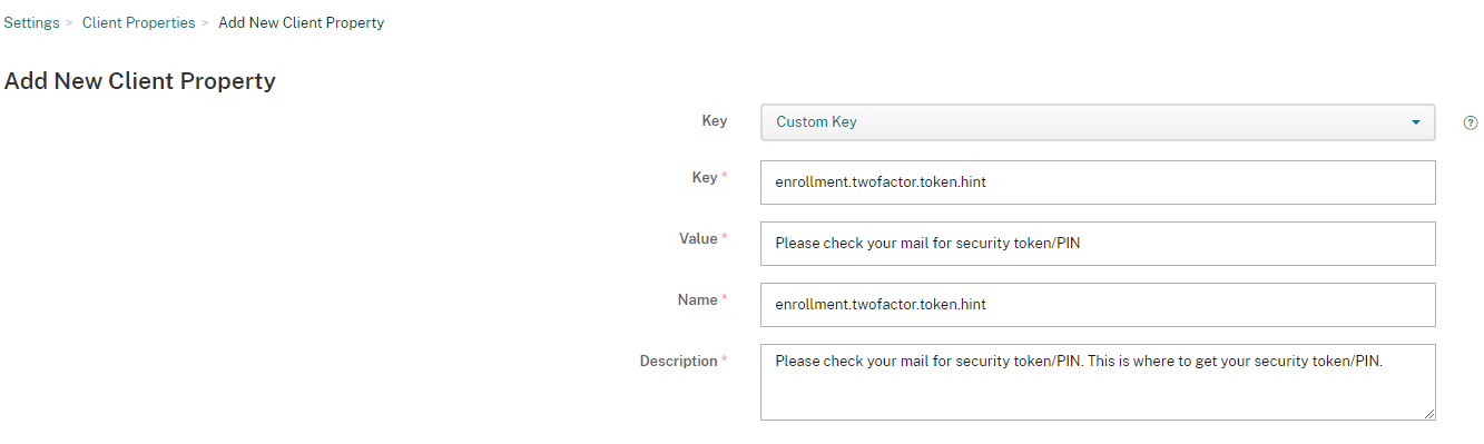 Imagen de la sugerencia de configuración como texto