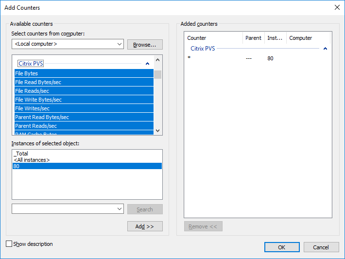 Performance monitor