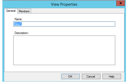 Abbildung des Dialogfelds "View Properties"