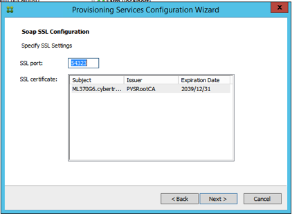 Configuration Soap SSL