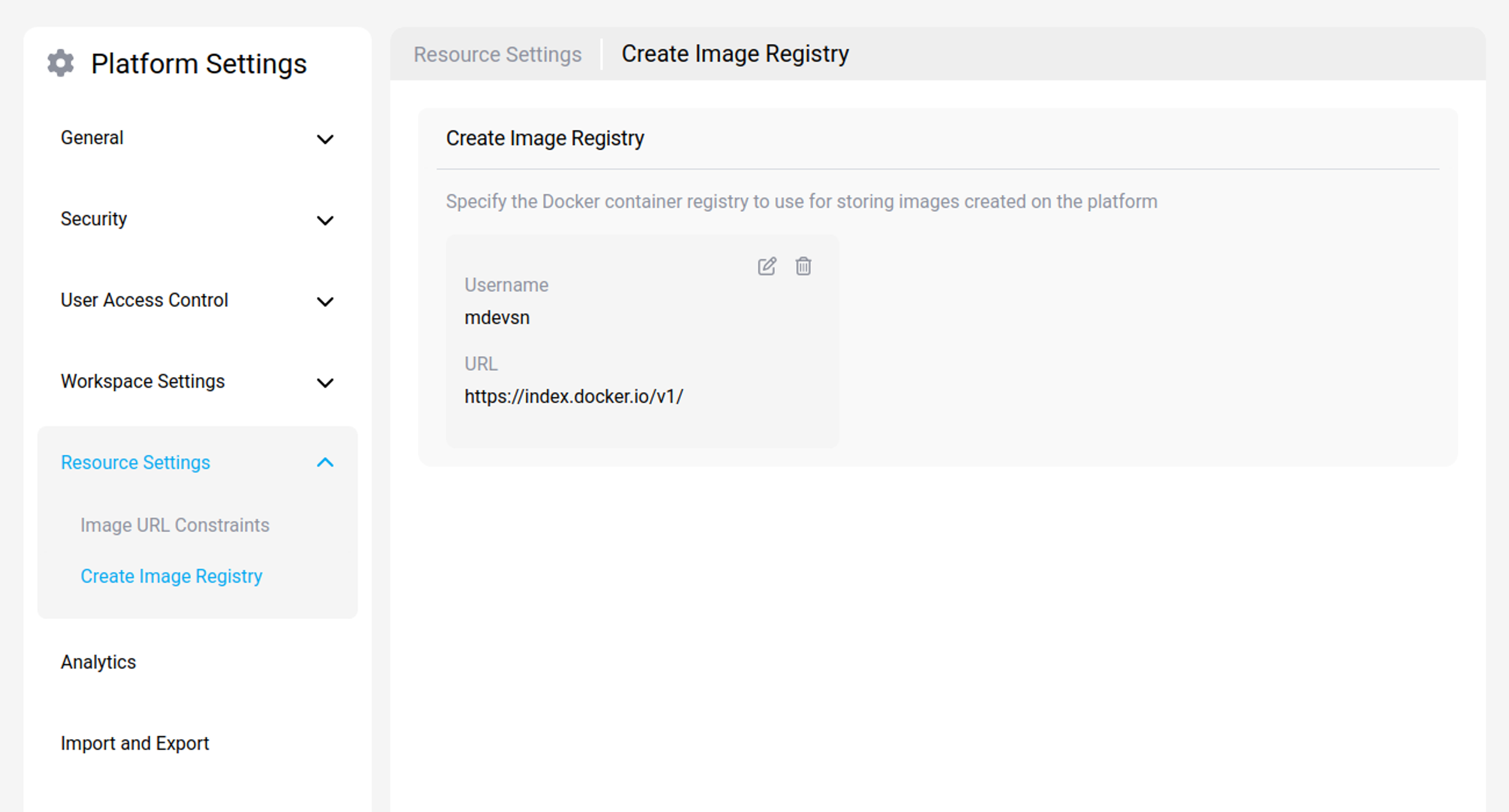 create-image-registry