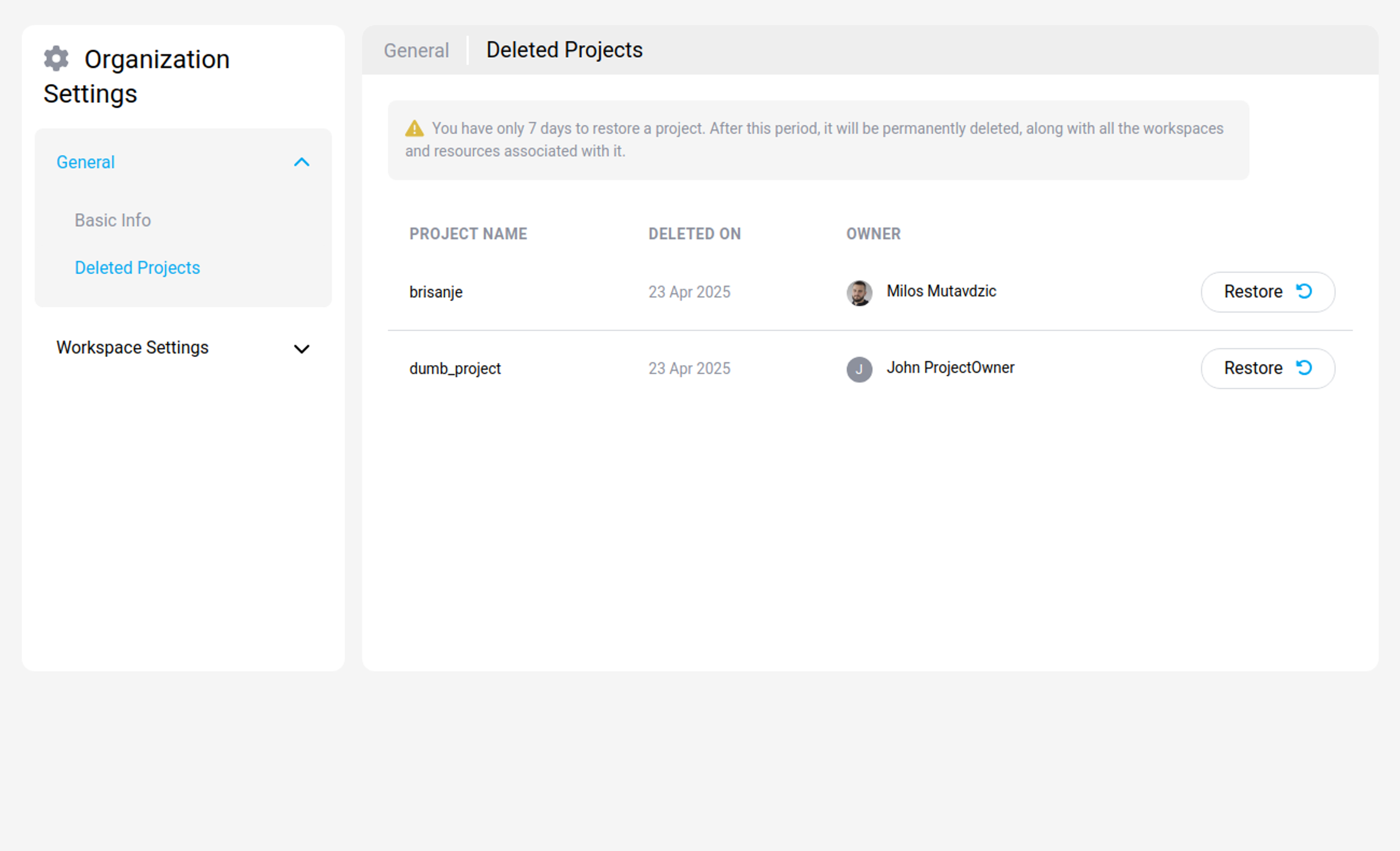 orgniazation-deleted-projects