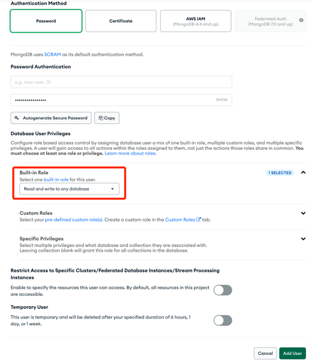Creating a MongoDB Service