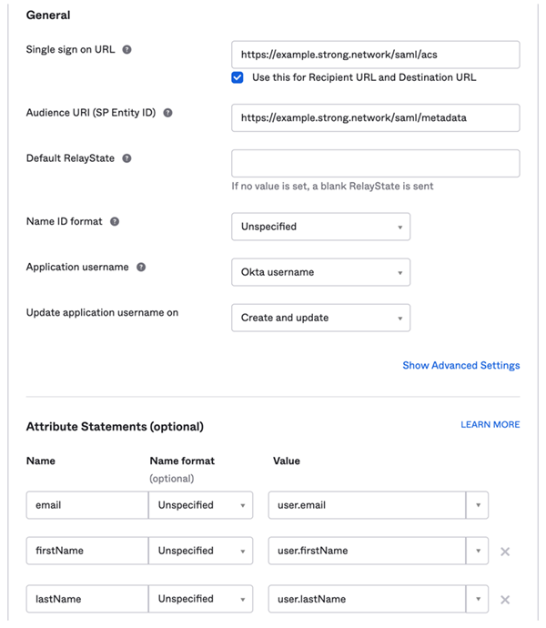 Configuring Okta as SAML Identity Provider