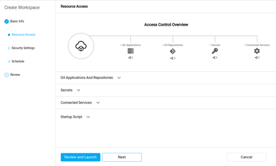 Creating a Workspace