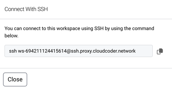 Accessing Your Workspace Through SSH