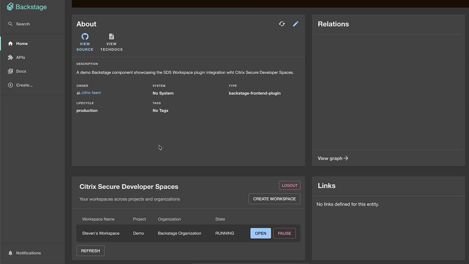 Backstage Plugin