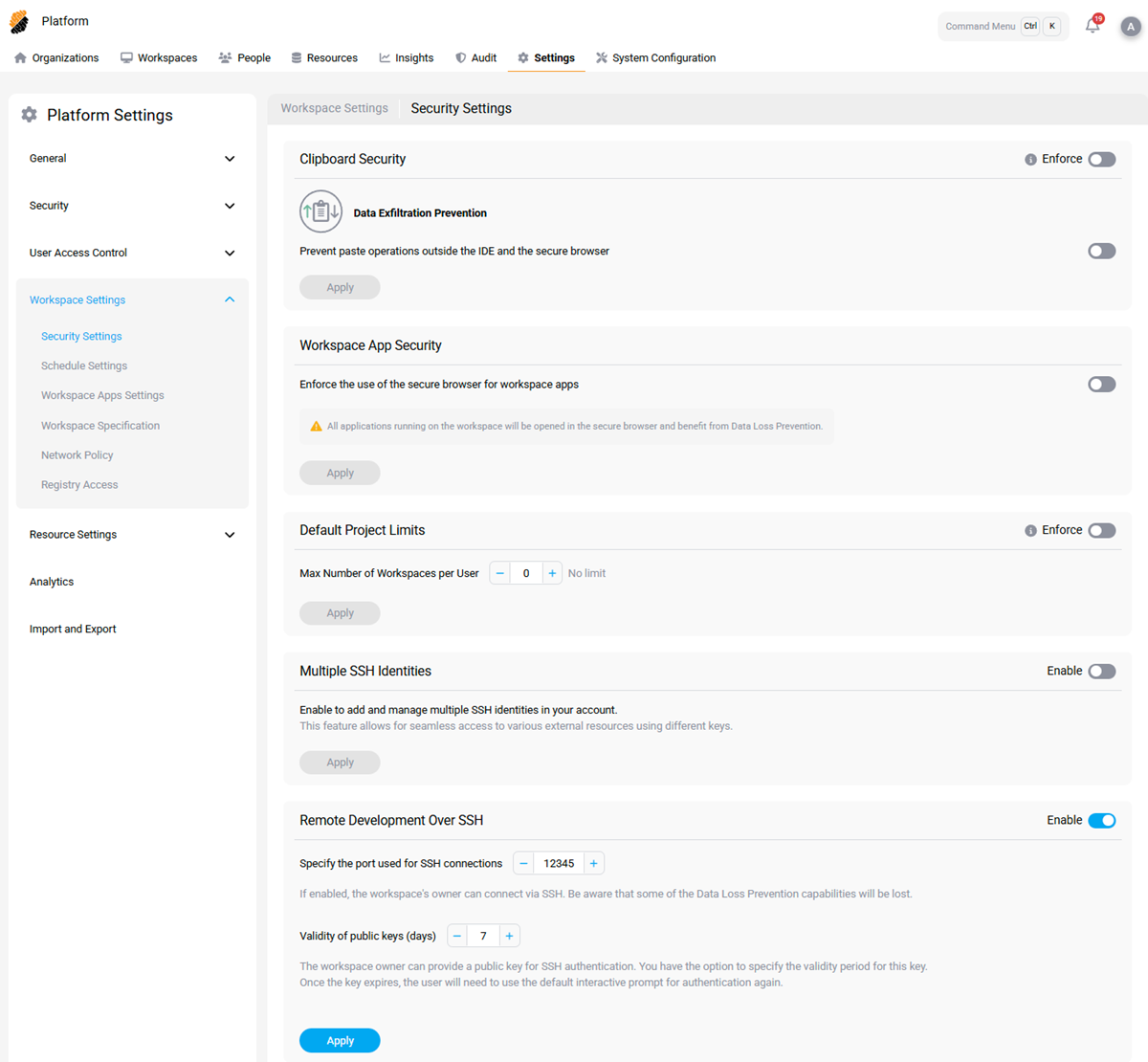 SSH Access Platform