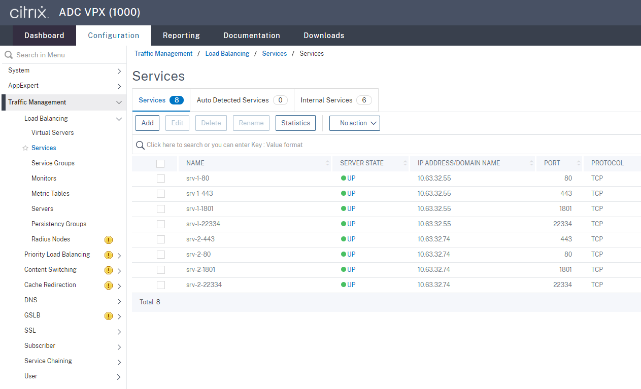 Add load balancing services for a new Session Recording Server