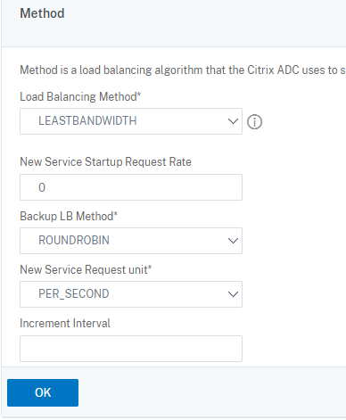 Choose a load balancing method