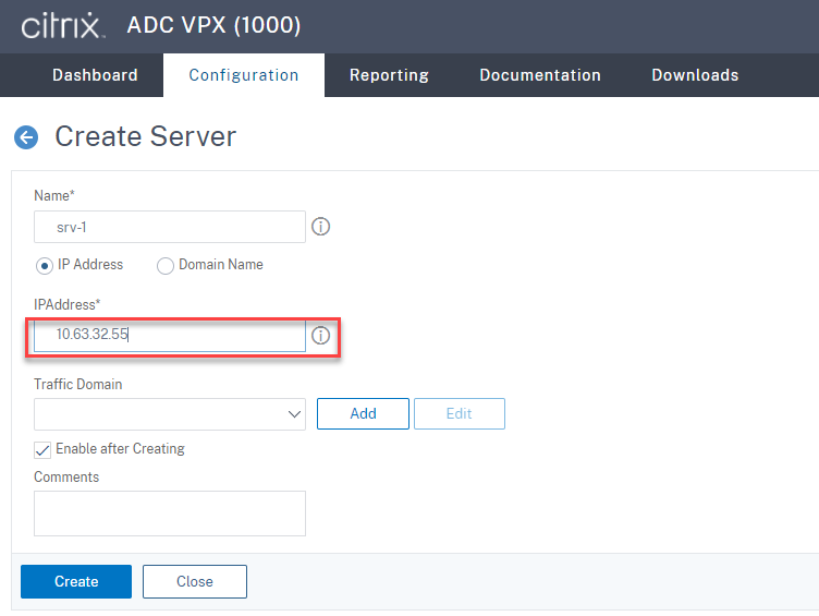 Create a load balancing server