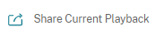 Share current playback icon