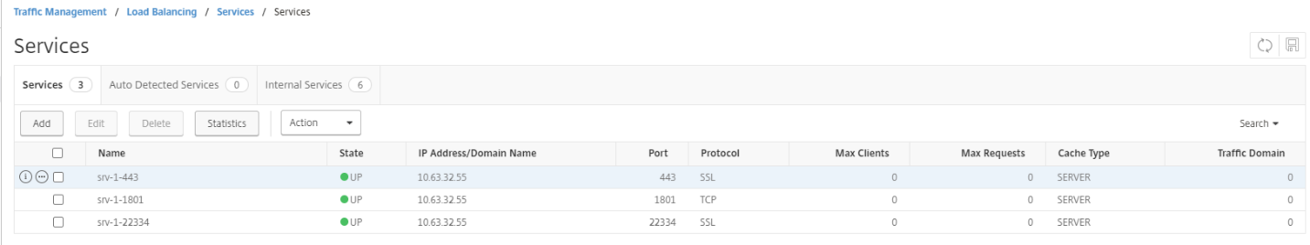 Load balancing services for a server