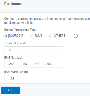 Configurer la persistance