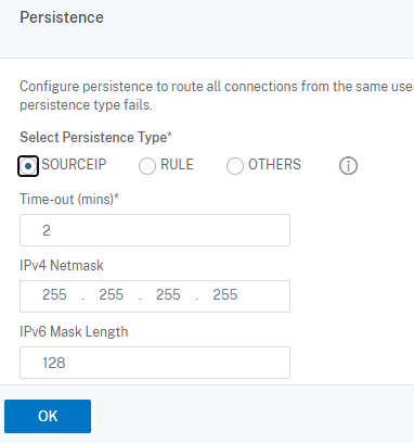 Configurar persistencia