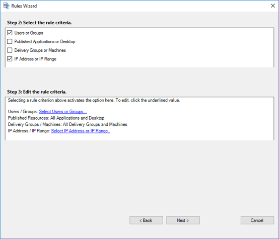 Recording rule criteria