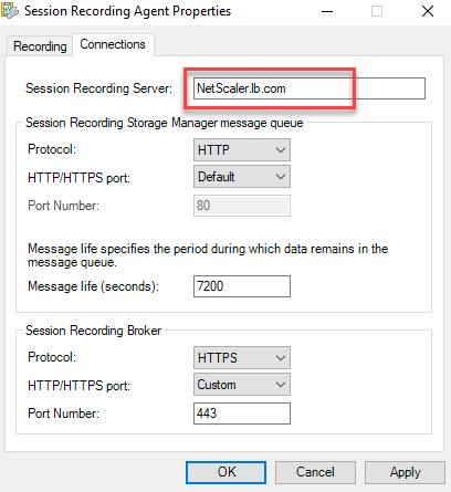 Escribir el FQDN de su dirección IP virtual de Citrix ADC