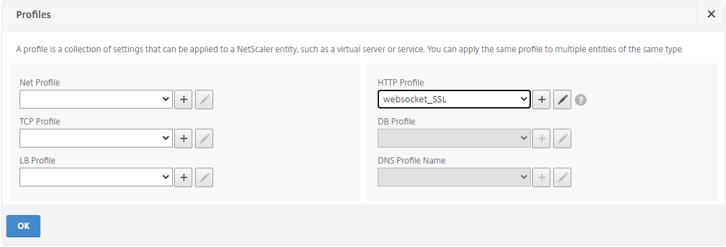 ポート22334の負荷分散仮想サーバーにHTTPプロファイルを追加する