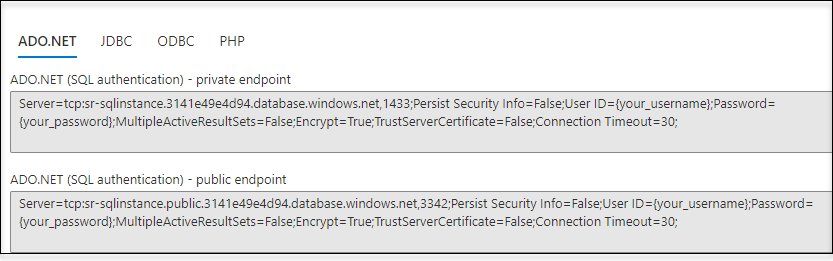 Example Server strings