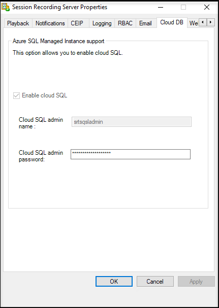 Update the SQL Server administrator password