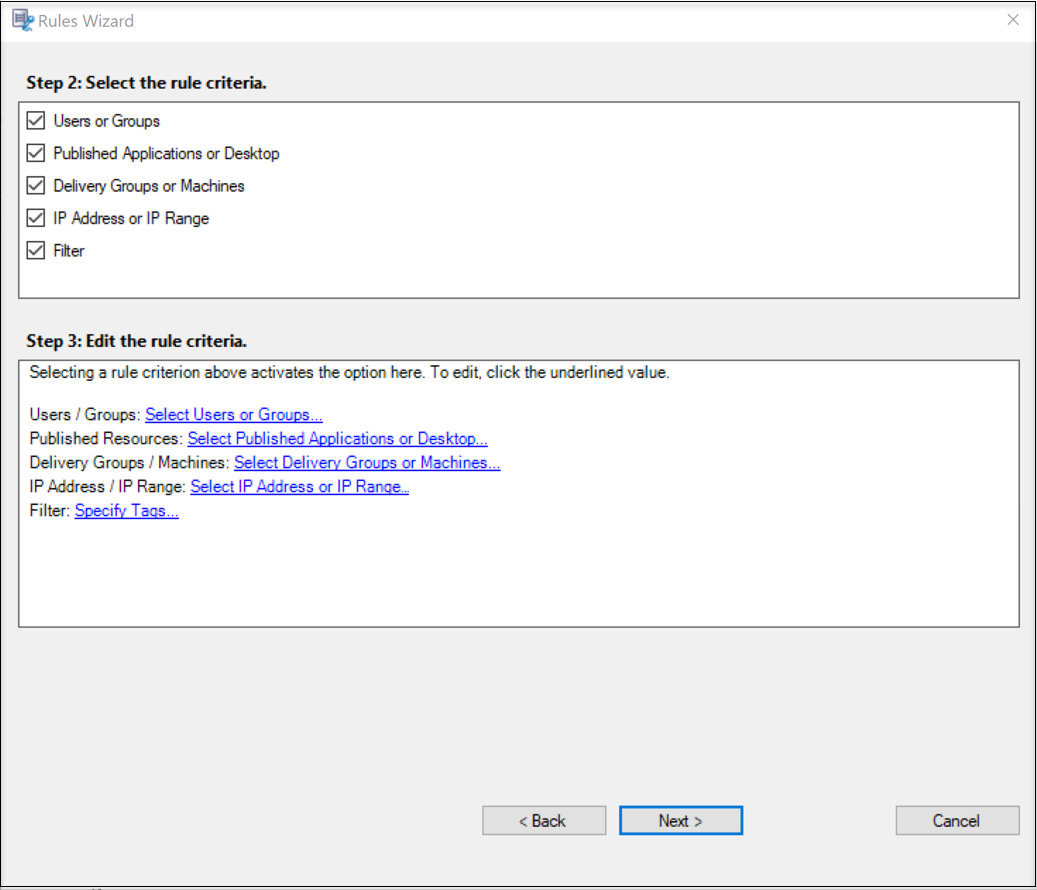 Recording rule criteria