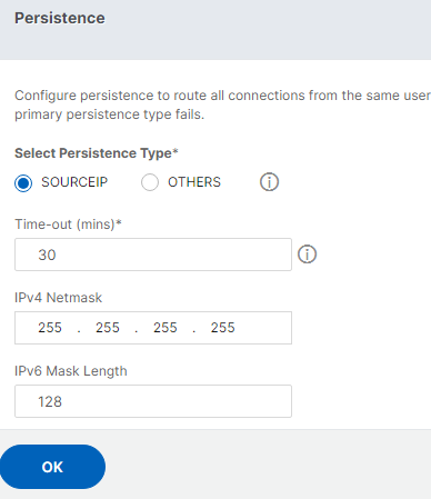 Configure persistence