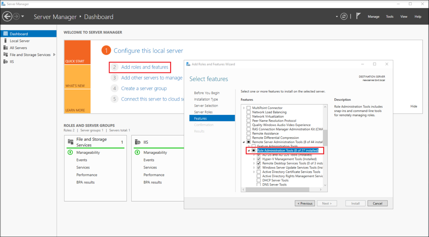 Install the Active Directory module for Windows PowerShell